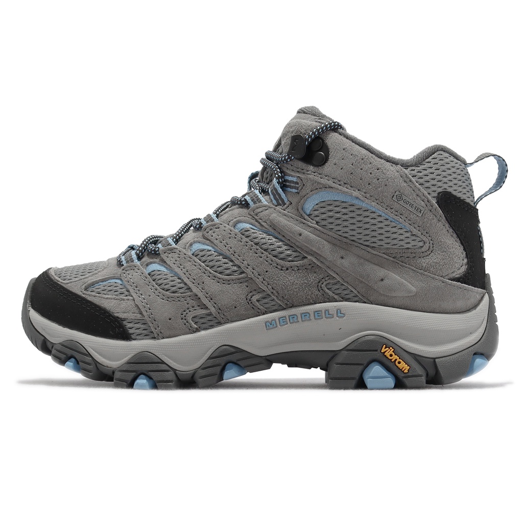 Merrell 戶外鞋 Moab 3 Mid GTX 灰 女鞋 登山鞋 真皮 防水 中筒 【ACS】 ML035820