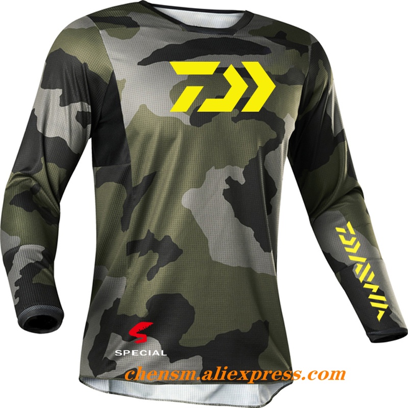 2022 DAIWA 男士釣魚襯衫長袖夾克防紫外線超薄防曬透氣外套夏季尺碼 XS-5XL 騎行服