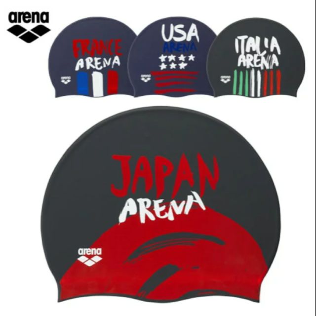 現貨日本購入2款可選（附實品照片）arena防水矽膠泳帽ARN-0404