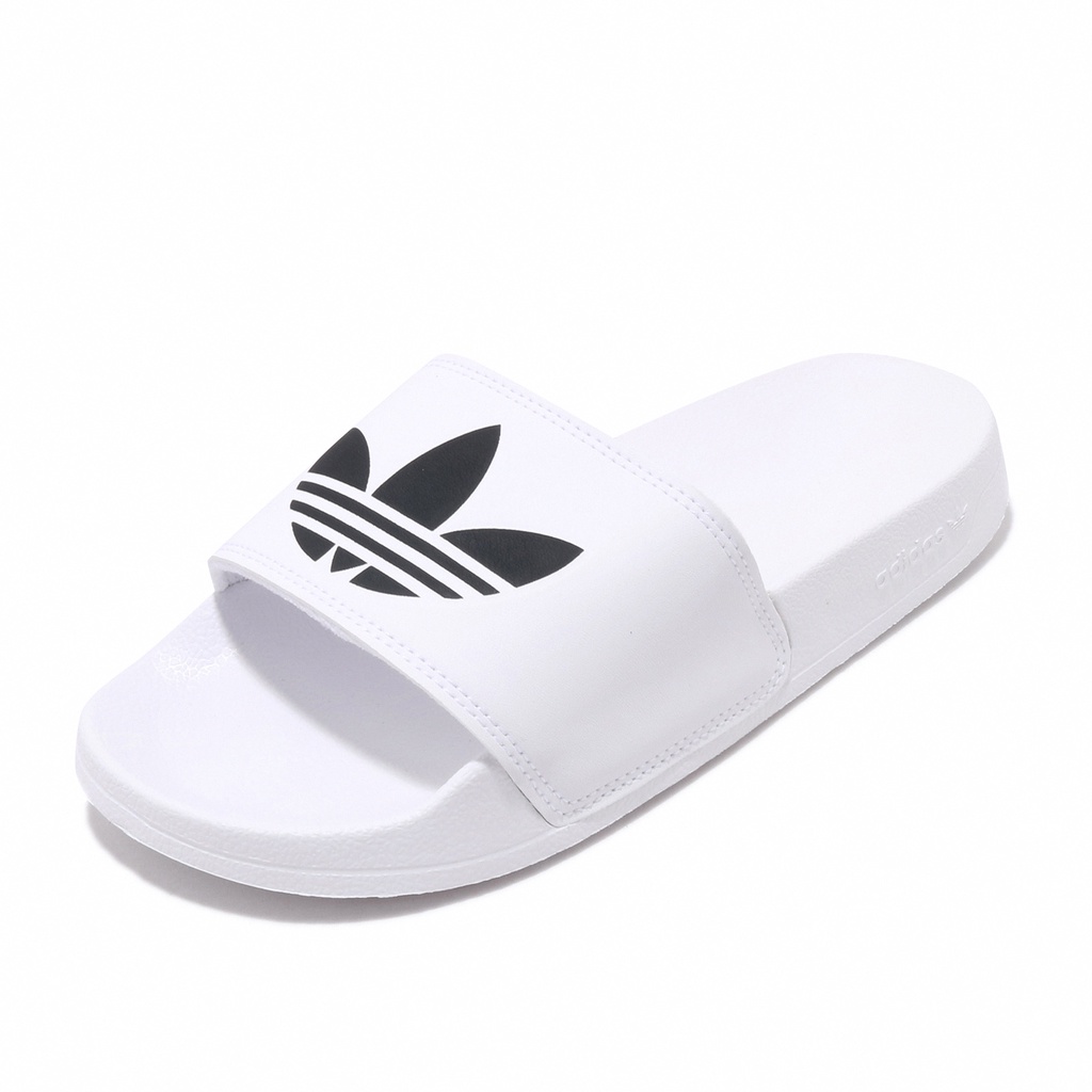 adidas 拖鞋 Adilette Lite 白 黑 三葉草 男女鞋 全尺寸 愛迪達 【ACS】 FU8297