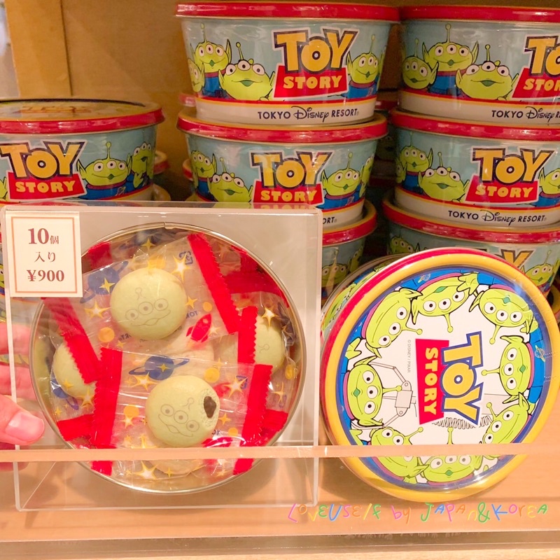 迪士尼 東京 日本 三眼怪 玩具總動員 餅乾 鐵盒 巧克力 零食 三眼怪麻糬 三眼仔