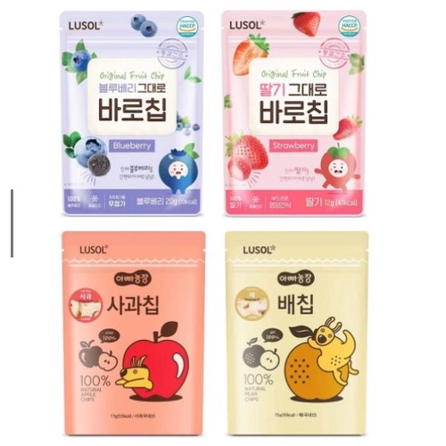 韓國 LUSOL 水果果乾(藍莓/草莓/蘋果/水梨)