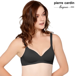 【pierre cardin 皮爾卡登女性內衣】女內衣 B/C罩 無鋼圈無痕輕內衣(單件-BLK黑)-602-62165