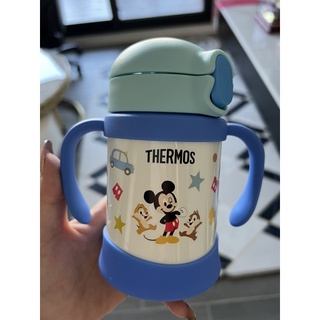 （9.9成新）Thermos杯瓶壺(把手可拆卸)thermos 膳魔師不銹鋼兒童學習杯迪士尼