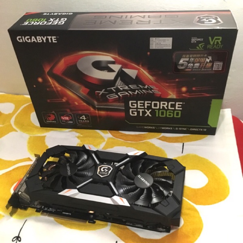 GIGABYTE GTX 1060 Xtreme Gaming 6G 技嘉 二手 非礦卡 保固內 顯卡 三星顆粒