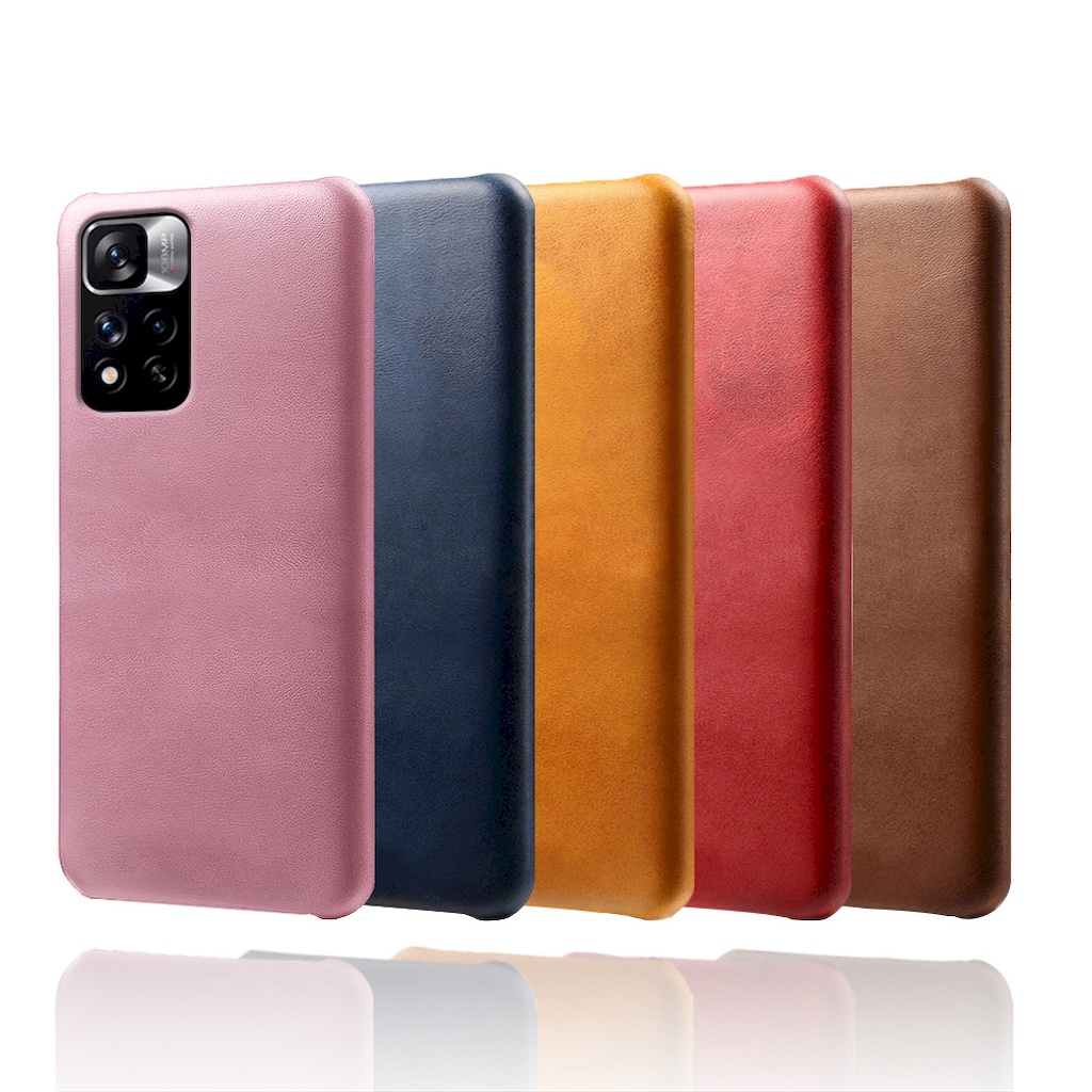 紅米 Redmi Note 11 Pro+ 5G 皮革保護殼牛皮仿真皮紋單色背蓋素色多色手機殼保護套手機套