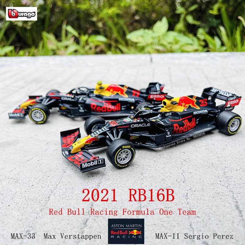 Bburago 1:43 2021 F1 Red Bull Racing RB16B 33 Max Verstappen