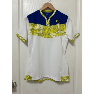 衣／Under Armour 二手 藍白配色 透氣運動短袖上衣