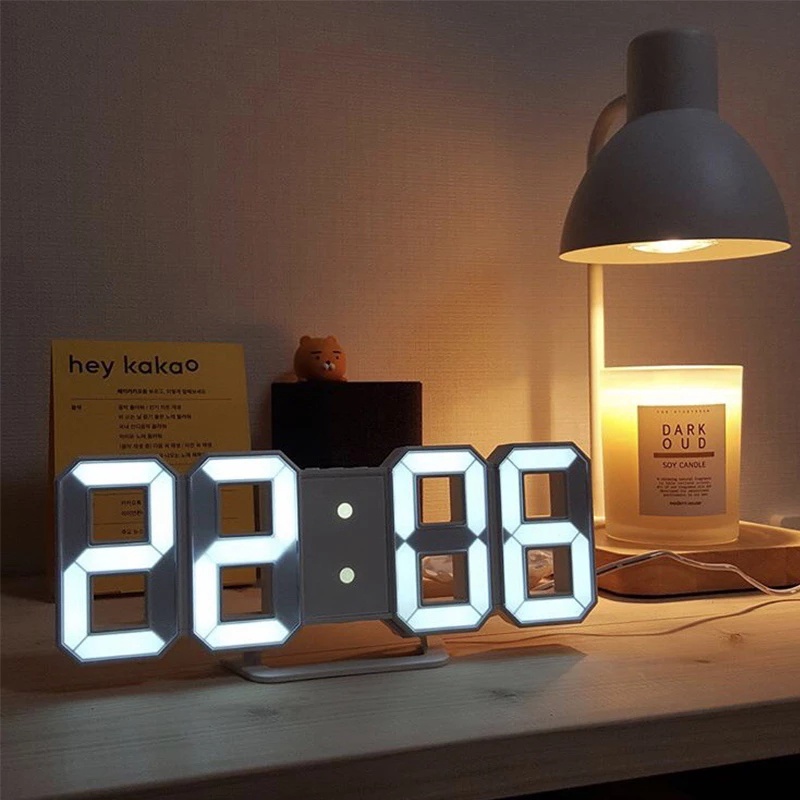 Led 數字時鐘鬧鐘 / 北歐掛鐘掛手錶 / 貪睡表時鐘 / 日曆溫度計電子數字時鐘
