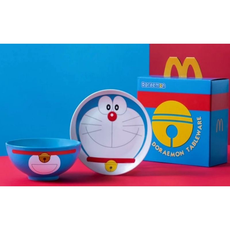 麥當勞 哆啦A夢 經典陶瓷碗盤組 禮盒組
