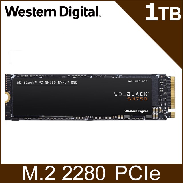 WD 黑標 SN750  NVMe PCIe 固態硬碟  250GB/500GB/1TB