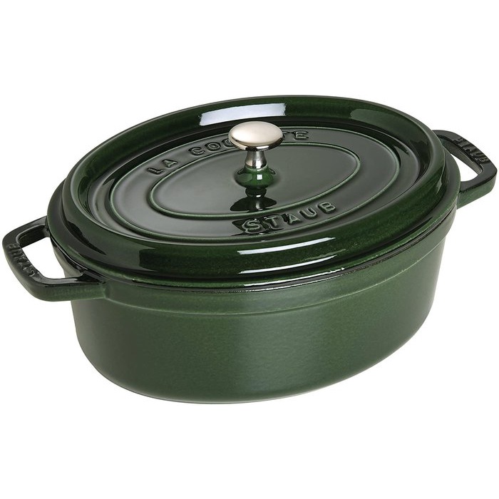 Staub 29cm 羅勒綠橢圓形鑄鐵鍋 1102985