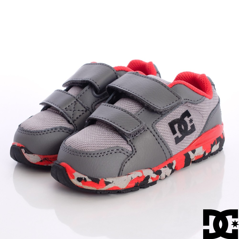 DC滑板鞋 男板鞋700030灰紅(寶寶段)11cm 12cm 14cm 15cm零碼出清