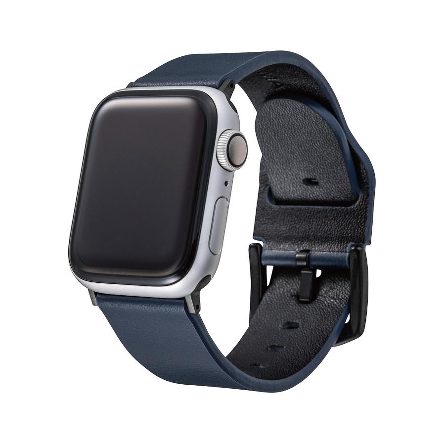 GRAMAS Apple Watch 42/44mm義大利真皮錶帶/ 藍 eslite誠品