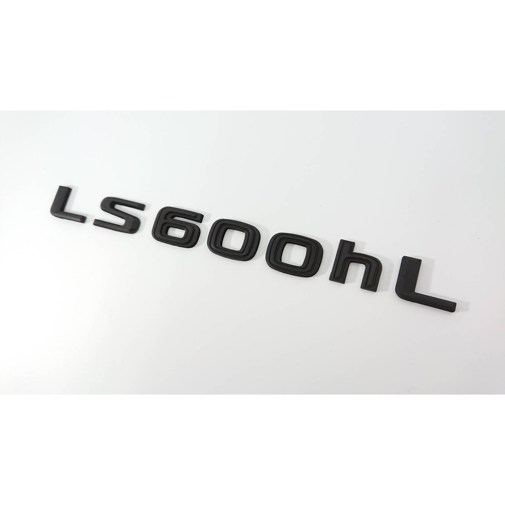 圓夢工廠 Lexus LS600hL  後車箱 改裝 字標字貼 消光黑 黑銀 同原廠樣式 LS460 可改裝