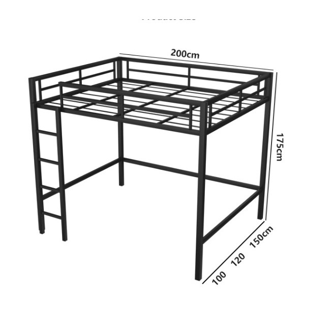 高床架 高架床架, Yourzone Metal Loft Bed Twin Size Assembly Instructions Pdf