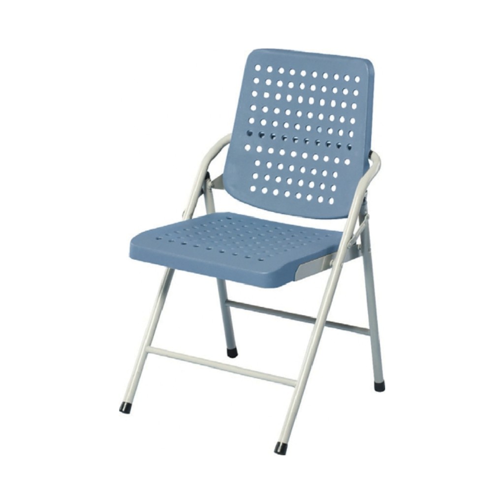 【E-xin】滿額免運 681-8 塑鋼烤漆白宮椅 課桌椅 烤漆椅 上課椅 鐵合椅 皮合椅 學生椅 折合椅 造型椅