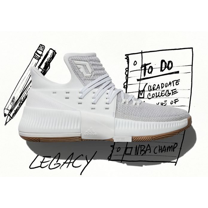 南◇現貨 adidas D Lillard 3 BW0323 籃球鞋 愛迪達 里拉德 絕殺 拓荒者 全白色 3代