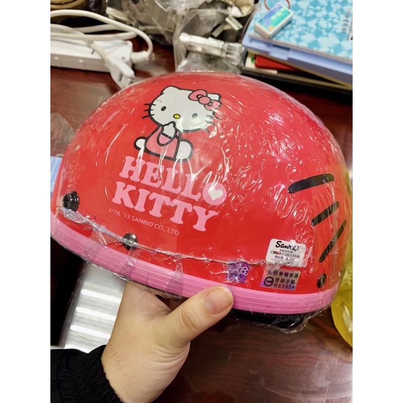 全新 hello kitty 安全帽 西瓜皮 半罩安全帽