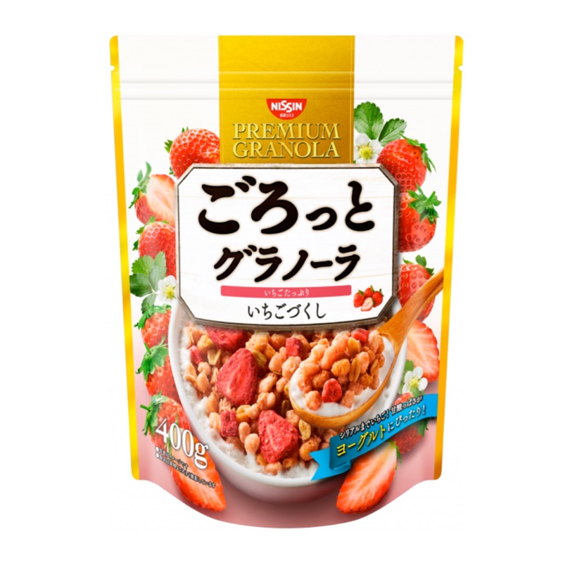 🍓現貨日本「日清NISSIN 」草莓🍓多多穀物🍓草莓早餐麥片(400g)