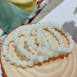<小清新。水晶世界>珍珠硨磲手鍊8mm