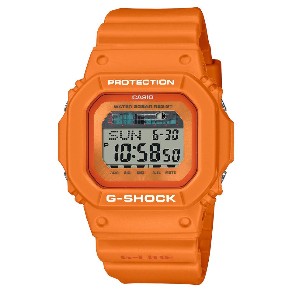 【CASIO】G-SHOCK G-LIDE運動系列 方型數位電子錶 潮汐功能 GLX-5600RT-4 台灣卡西歐公司貨