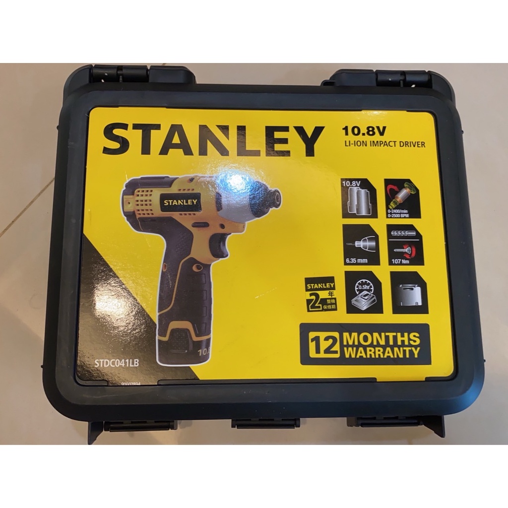 美國 STANLEY 史丹利 公司貨 10.8V 鋰電衝擊起子機 充電電鑽起子機 STDC041LB