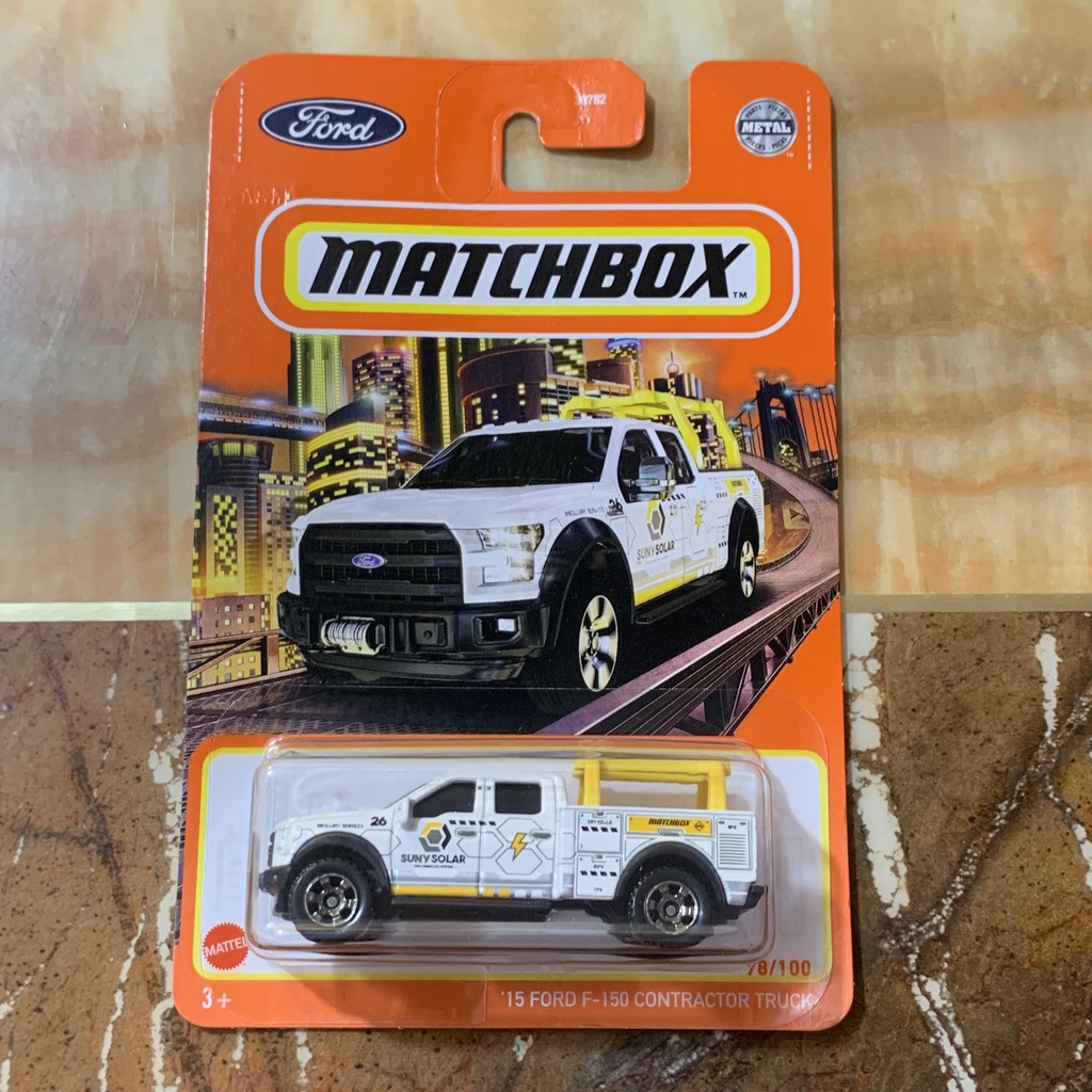 MATCHBOX 火柴盒小汽車 Ford '15 F-150 contracetor truck