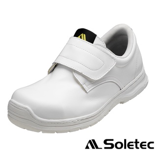 【Soletec超鐵安全鞋】CF106601 白色抗靜電安全鞋 台灣製造無塵室安全鞋 CNS20345合格安全鞋