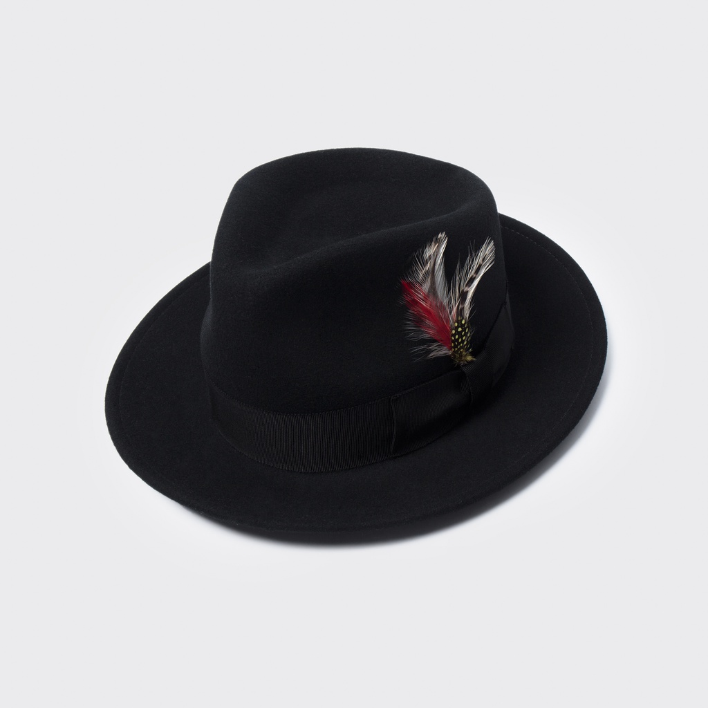 【 WEARCOME 】NEW YORK HAT THE GANGSTER 寬沿 手工紳士帽 純羊毛 美國製／黑色