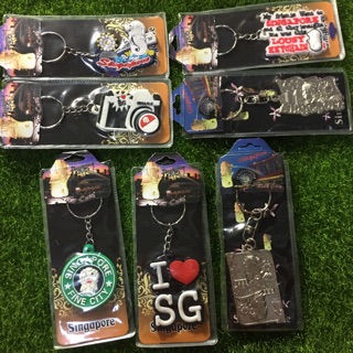 新加坡 魚尾獅 鑰匙圈 金屬 全新 星巴克女神 撲克牌 相機 造型 新加坡親自帶回