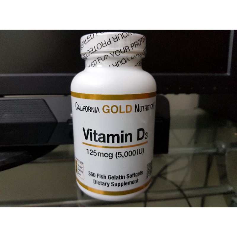 GOLD Natrtion 維生素D3 維他命D3 5000iu 360顆