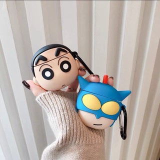 ◼︎SEB◼︎少量現貨 蠟筆小新 動感超人 Airpods 1/2代 pro 蘋果 藍芽 無線耳機 保護套 耳機殼 軟殼