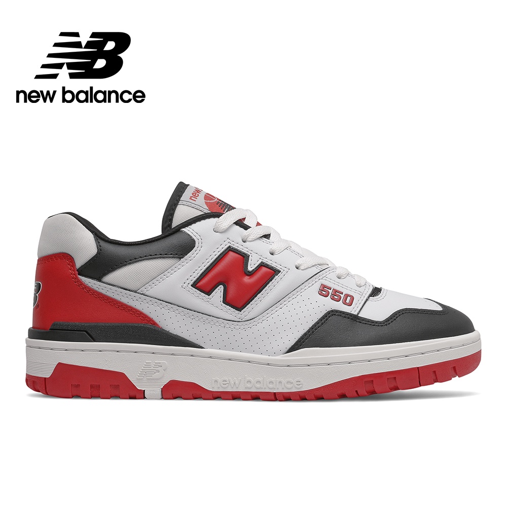 【New Balance】復古運動鞋_中性_黑紅色_BB550HR1-D楦 550