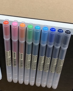 現貨 自由換芯膠墨筆 附蓋 0.38 膠墨筆 MUJI 無印良品 筆 中性筆 原子筆 水性筆 自由換芯 按壓 全新品