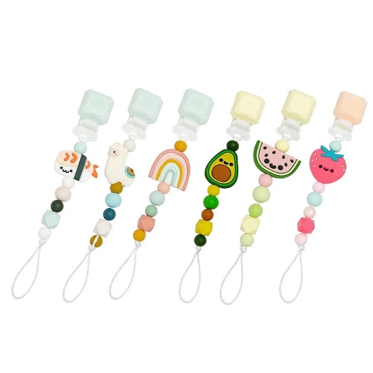 加拿大 Loulou lollipop 甜心版串珠固齒器/奶嘴鍊夾(多款可選)