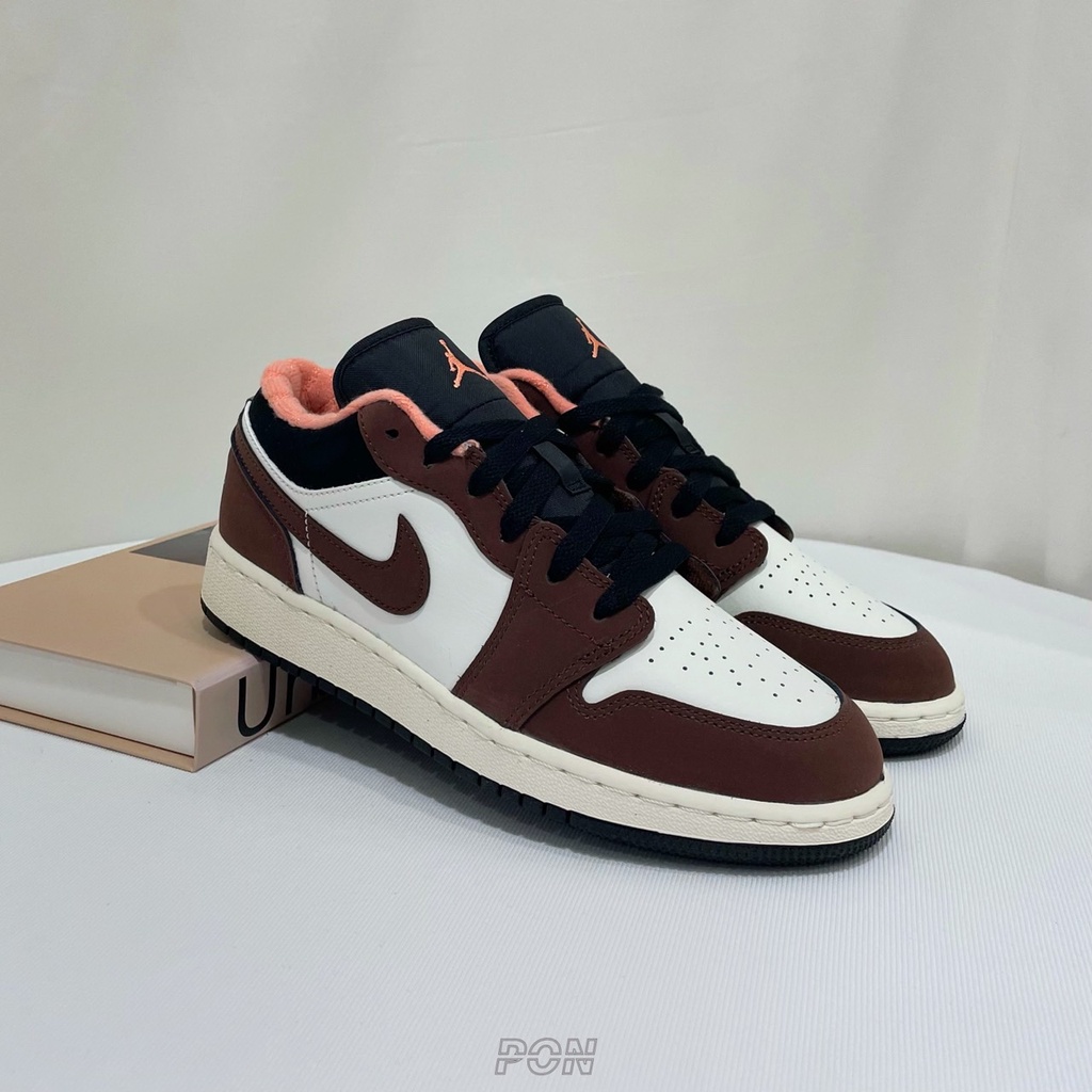 【PON】Air Jordan 1 Low SE GS Mocha Brown 低筒 白棕 小摩卡 DM0589-200