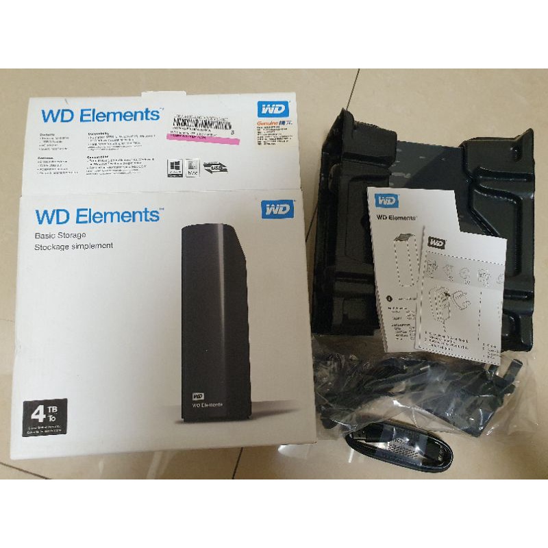 【全新便宜賣】WD Elements Desktop 4TB 3.5吋外接硬碟(SESN）