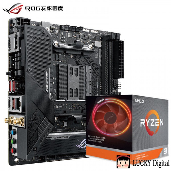 【LUCKY數位專營】玩家國度ROG STRIX B550-I GAMING主板+AMD 銳龍9 3900X CPU處理