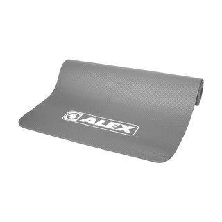 ALEX 專業瑜珈墊(台灣製 有氧 塑身 地墊 止滑墊 附收納袋 SGS認證 鐵灰白
