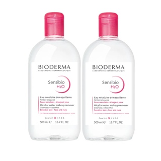 BIODERMA貝膚黛瑪 高效舒敏潔膚液500mlX2入組(國際航空版)
