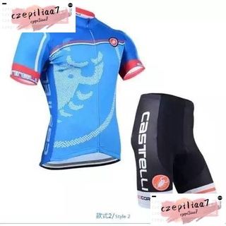 蝎子 Castelli【 】 車褲/車衣 透氣 自行車衣 車隊單車騎行 車隊版短袖男女騎行服 自行車騎行裝備【czepi