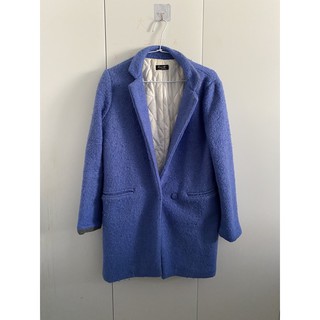 【二手】女生外套西裝外套藍色外套大衣