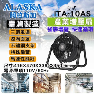 ALASKA 阿拉斯加 ITA-10AS 產業增壓扇 增壓扇 循環扇 吊式循環扇 靜音循環扇 工廠 倉儲 停車場
