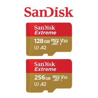 【SanDisk】256G 128G EXTREME MicroSD UHS-I A2 U3 記憶卡 讀190 寫90