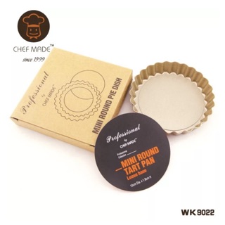 (烘焙小當家）Chefmade學廚WK9022不沾4吋4寸活底菊花邊圓盤塔盤派盤蛋塔模烘焙蛋糕模模蛋撻模烤盤wk9022