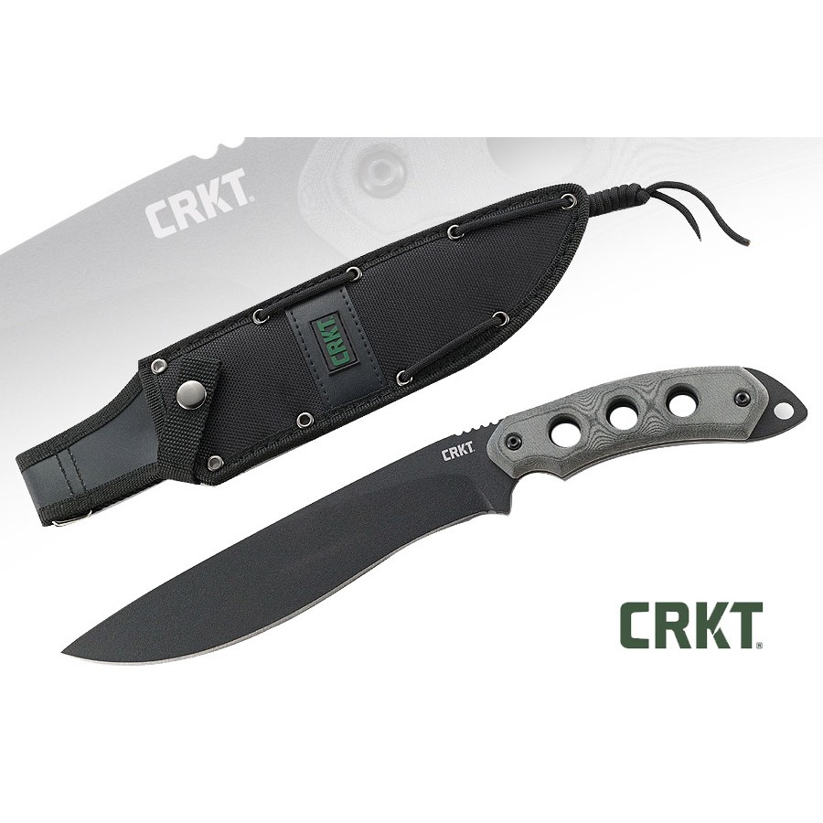 CRKT 3515 KHC黑灰三孔電木柄砍刀(1095碳鋼)