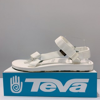 TEVA 男生 白色 經典織帶 基本款 魔鬼氈 雨鞋 涼鞋 TV1007555WHT