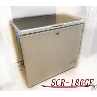 【台南家電館】SANLUX台灣三洋186公升臥式自動除霜冷凍櫃《SCF-186GF》