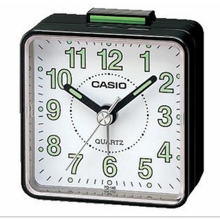 【神梭鐘錶】CASIO CLOCK 型號：TQ-140 小巧方便 臥室/寢室/旅行 鬧鐘四色款 黑白紅 方形